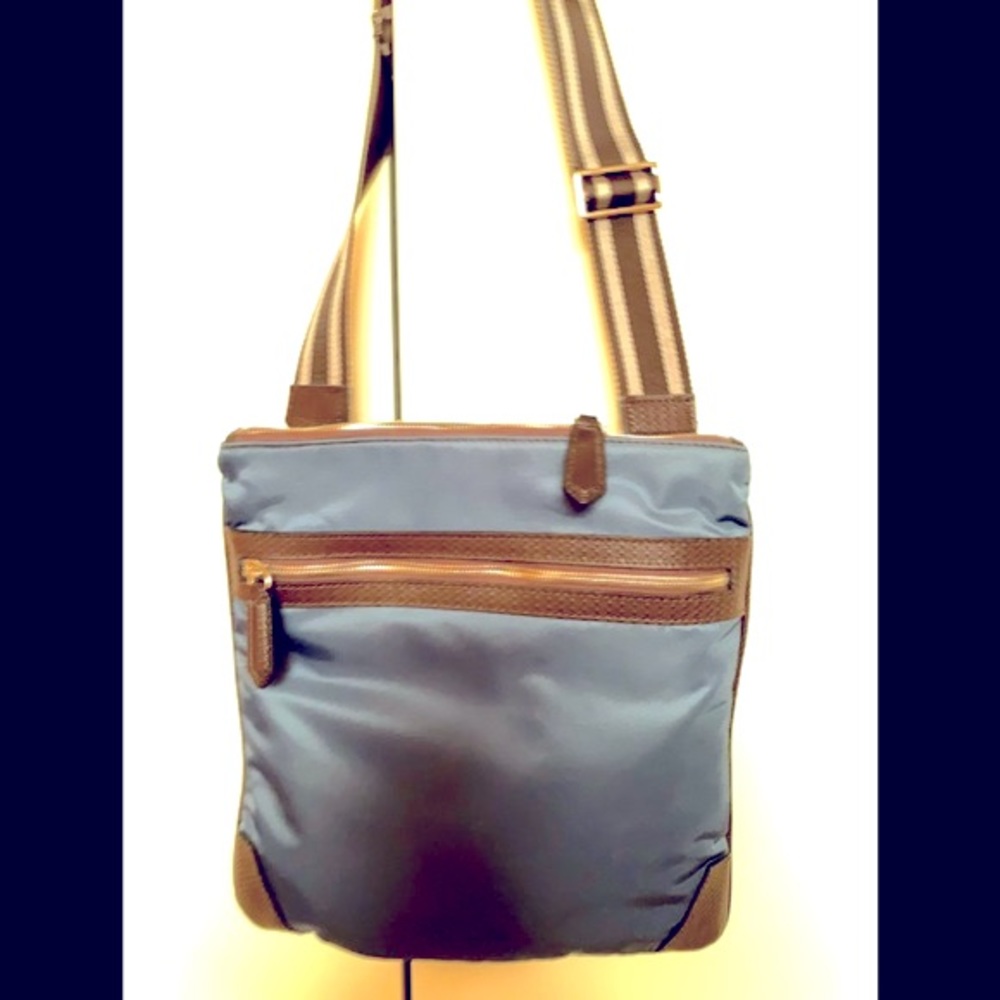 Canali nylon leather unisex bag